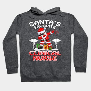 Santas Favorite Clinical Nurse Christmas T Shirt Hoodie